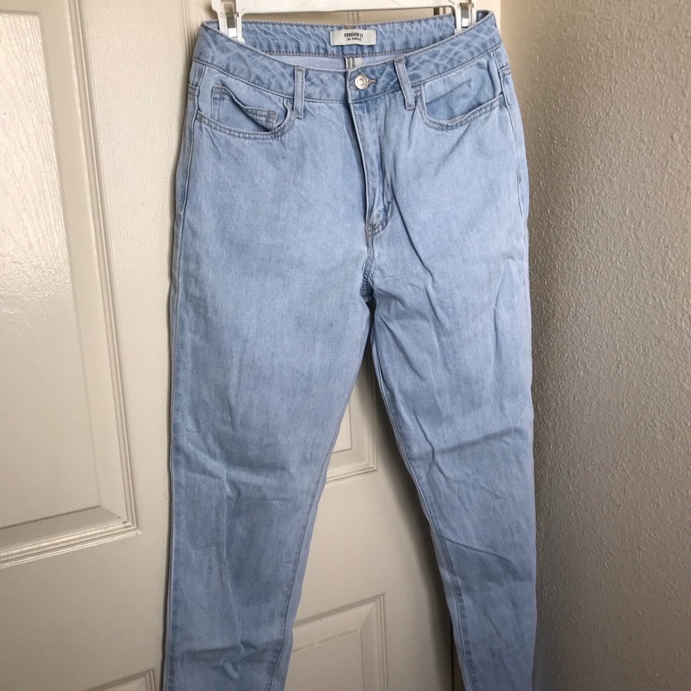Forever 21 Light Blue Mom Jeans - Picture 6 of 13